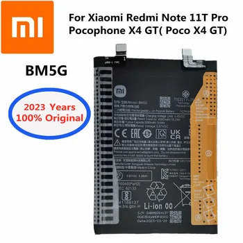 2023 100% Originalus Xiao Mi BM5G Telefono Baterija Xiaomi Redmi Pastaba 11T Pro / Pocophone X4 GT / Poco X4 GT 5080mAh Telefono Bateria
