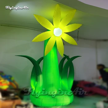 3.5 m, Didelis Apšviestas Pripučiami Augalas, Gėlė, Medis Žalias Stiebas Su LED Šviesos Parkas Apdaila