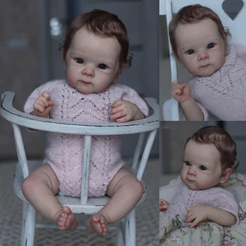 45cm Bettie Reborn Baby Doll Sweet Baby Tikroviška Minkštos Džiugu Kūno Kelių Sluoksnių Tapyba, 3D Odos su Matomas Venų