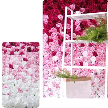 60X40cm Šilko Rožė Gėlių Dirbtinių Gėlių Sienos Rankų darbo Vestuvių Sienų Dekoras Šalis Fone Netikrą Gėlės