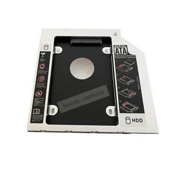 Aliuminio 2 Kietasis Diskas HDD SSD Talpyklos Optinis Caddy Laikiklis Rėmo SATA 