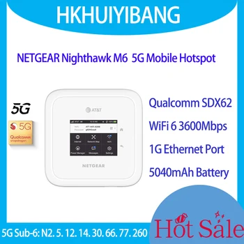 Atrakinta Netgear Nighthawk M6 MR6110 5G WiFi 6 Mobile Hotspot Maršrutizatorius Su 5G Sub-6 Band & 4G LTE CAT19 3600Mbps 1G Ethernet