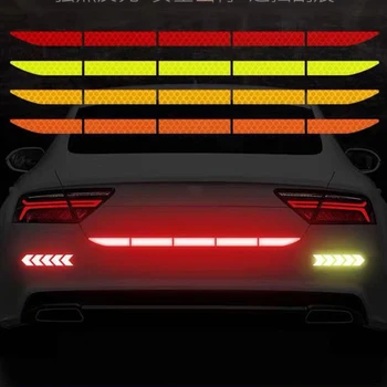 Automobilio Įbrėžimams Dekoratyviniai Lipdukai Automobilio bagažo skyriaus šviesą Atspindintys Lipdukai Šviesos Anti-susidūrimo Uodega Įspėjimas, Juostos, Lipdukai, Automobilių Reikmenys