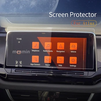 Automobilių Lipdukas GPS Screen Protector, VW Atlas 2024 Carplay Grūdintas Stiklas, Apsauginė Plėvelė Navigacijos Automobilių Aksesuaras 10inch