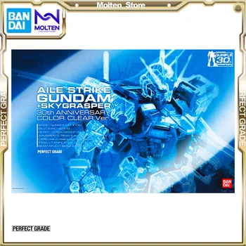 BANDAI Originalus PG 1/60 Aile Strike Gundam Skygrasper 30-ąsias Metines Spalvos Aišku, Ver. Gunpla Modelio Rinkinio Surinkimas/Išardymas