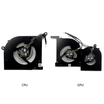 CPU, GPU Fan Laptopo Aušinimo Ventiliatorius 5V 1.0 4-pin ir 4-laidų MSI GS66 WS66 Slaptas 10SD 10SE Nešiojamas Brushless Variklio Dalis
