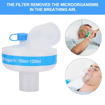 Dirbtinės Nosies Composite Filtras Drėgnas Šilumokaitis Kvėpavimo Aparatas Anestezijos Mašina Filte Bakterijas Medicinos Reikmenys