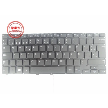 Ispanijos SP SAMSUNG 905S3G 915S3G NP915S3G NP905S3G nešiojamojo kompiuterio klaviatūra Balta/JUODA