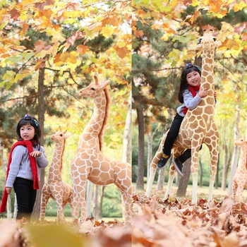 [Juokingi] Modeliavimo 160cm Didžiausių Žirafa Pliušinis Žaislas Milžinišką Gyvūnų lėlės Rinkti Fotografijos rekvizitai Namų puošybai vaikų dovanų