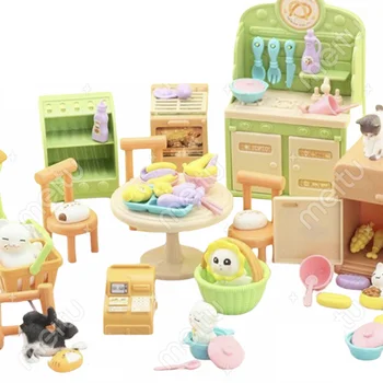 Kawaii Elementus Vaikams, Žaislai, Miniatiūrinės Lėlės Namas Baldai, Virtuvės Komplektai Nustatyti Pet Barbie 