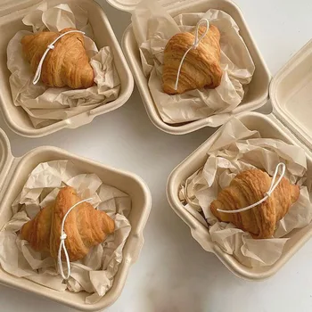 Kūrybos Imituojamas prancūzų Croissant Duona Silikono Formos Žvakė Pelėsių Žvakė Priėmimo Rankų darbo 