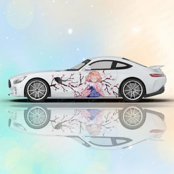 Mirai Kuriyama Anime Mergina 2vnt Automobilio Lipdukas, skirtas universaliam Automobilių Lipdukas Automobilių Lipdukas Univers Automobilių Lipdukai Automobilio Pusėje Kūno Decal