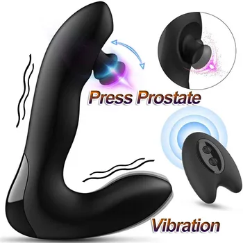 Modeliavimo Pirštu Paspauskite Prostatos Massager Analinis Vibratorius Butt Plug G-Taško Stimuliacija Nuotolinio Valdymo Suaugusiųjų Sekso Žaislai Vyras Gėjus