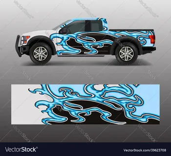 Mėlyna Watermark Automobilių Pilnas Wrap Lipdukas Automobilio Lipdukas Dekoratyvinis Sumažinti Kūno Lenktynių Grafinę Decal Vinilo Įvyniojimas, Modernus Dizainas, Raudona Retro