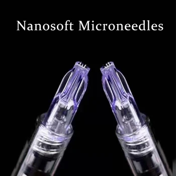 Nanosoft Microneedles 34G 1,2 mm, 1,5 mm Fillmed Ranka Tris Adatas, Anti-Senėjimo Aplink Akis ir Kaklo Linijas, Odos Priežiūros Priemonė