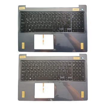 NAUJAS rusijos ir JAV/JK/lotynų/ispanų nešiojamojo kompiuterio klaviatūra DELL Latitude 3590 su palmrest viršutinį dangtelį