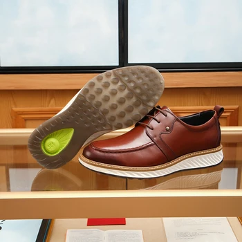 Nauji vyriški odiniai formalios laisvalaikio bateliai odiniai, prabangus batai aukštos kokybės smūgį sugeriančios sportiniai bateliai A9