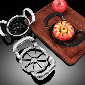 Nerūdijančio Plieno Apple Cutter Kriaušių Vaisiai Slicer su Rankena Multi-funkcija Daržovių Smulkintuvą Enucleated Supjaustyti Peiliu Virtuvės Įrankiai