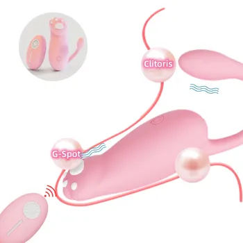 Pūlingas Letena Šokinėja Kiaušinių Vibratorius Moterims G taško Klitorio Stimuliatorius Makšties Sekso Žaislai, 10 Vibracijos Režimai Suaugusiems 18 Sextoy
