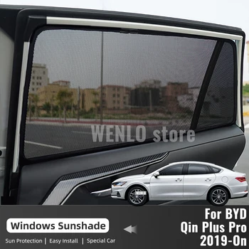 Už BYD Čin Plus Pro 2019-2023 Automobilių skėtį nuo saulės Magnetinis Skydas Priekinis Stiklas Aklas Užuolaidų Užpakalinė Kūdikių Lango Saulė Atspalvių
