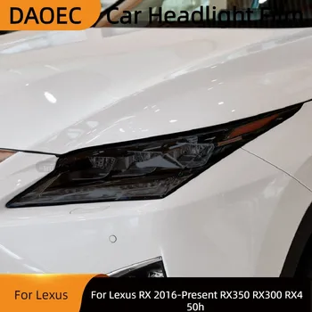 Už Lexus RX 2016-Dabartinė RX350 RX300 RX450h Automobilių Žibintų Apsaugos Atspalvis Filmas Dūmų Juoda TPU Skaidrus Lipdukas Priedai