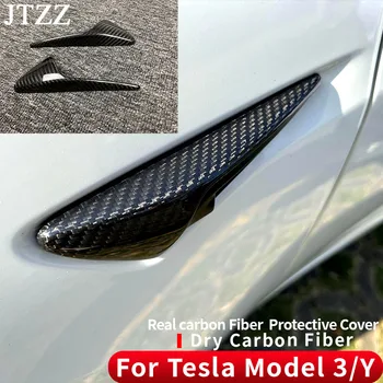 Už Tesla 2020 2021 2022 Modelis 3 Modelis Y Sparno Pusėje Kameros Apsauginis Dangtelis Anglies Pluošto Priedai Blizgus, Matinis