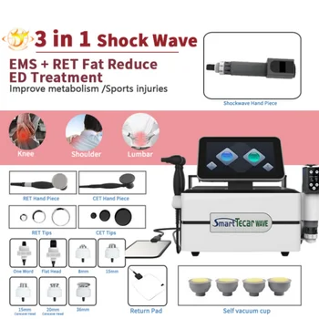 Veiksmingas Smūgio Bangos Fizinio Skausmo Terapijos Sistema Akustinių Extracorporeal Shockwave Mašina Paramos Atsarginiais