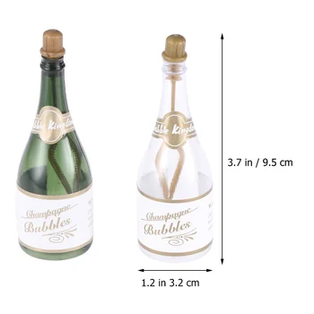 10vnt Vestuvių Dekoro Šampano Burbuliukų Tuščių Butelių Šampano Burbuliukų Buteliai Žaislai