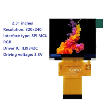 2.31 colio HD LCD ekranas SPI MCU RGB sąsaja ILI9342C vairuotojo ic