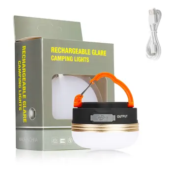 4 Pack LED Kempingo Žibintas Palapinės lempos 1800mAh Nešiojamų Kempingas Šviesos Lauko Pėsčiųjų Naktį Kabo lempa USB Įkrovimo