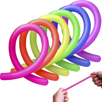 6 Pack Tampri String Fidgets Jutimo Žaislai Atsparumas Išspausti Stiprinti Ginklų Makaronų Streso Atsarginiais Žaislai Vaikams Suaugusieji