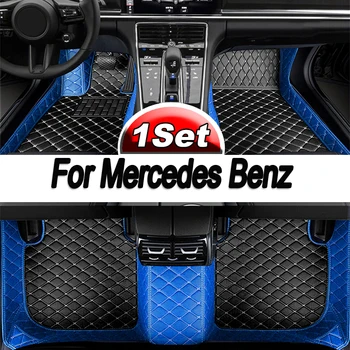 Automobilių Kilimėliai Mercedes Benz C Class W204 2008~2014 Anti-purvo Trinkelėmis Accesorios Para Auto Odos Kilimėlis Automobilių Aksesuarų, Interjero