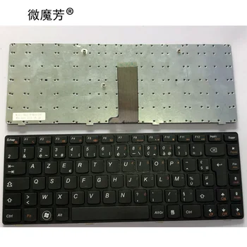 FR prancūzijos Nešiojamojo kompiuterio klaviatūra LENOVO G480 G480A G485 G485A Z380 Z480 Z485 G490AT G490 B480 B485 G405 juoda