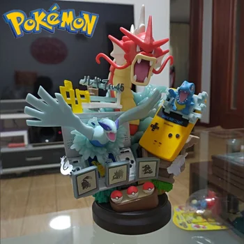Karšto 25cm Anime Pokemon Gyarados Ho Oh Celebi Chikorita Lugia Gameboy Pvc Modelis Statula Pav Žaislų Kolekcionavimas Papuošti Vaikų Dovanų
