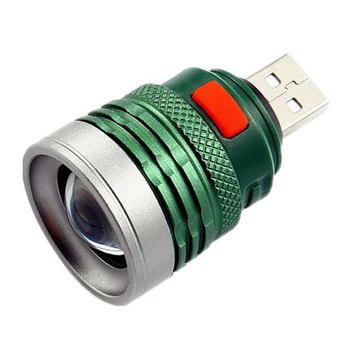 KARŠTO Bevielis USB Elektrinis Žibintuvėlis atsparus Vandeniui Greito Įkrovimo Kišenėje Žibintų Remontas Darbo Inspekcijos