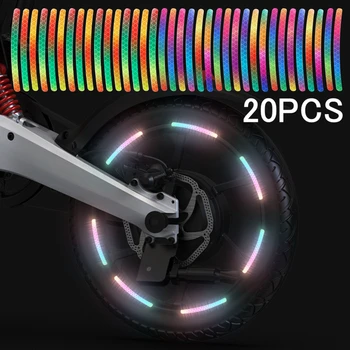 Lazerio Automobilių Ratų Stebulės Lipdukas Atspindintis Juostele Juosta Motociklas Automobilyje Važiuojant Naktį Saugos Šviesą Atspindintis Lipdukas Universalios