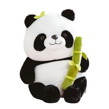 Mielas Kūrybos Bambuko Vamzdžių Panda Lėlės Valdos Bambuko Panda Virsta Pliušinis Žaislas Mergaitėms, Vaikams, Gimtadienio Dovanos Modeliavimas Panda