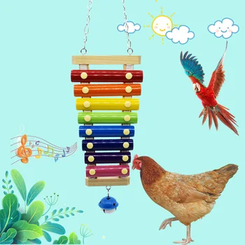 Nauja Paukščių Žaislas Vertus-beldžiasi Čin Papūga Graužti Čin String Pet Įdomus Interaktyvus Įranga Parrot Birdcage Priedai, Reikmenys