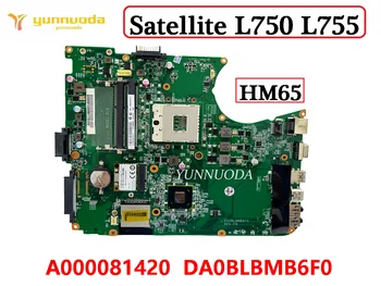 Originalus, Skirtas Toshiba Satellite L750 L755 Laptopa Plokštė A000081420 DA0BLBMB6F0 HM65 DDR3 100% Patikrintas Nemokamas Pristatymas