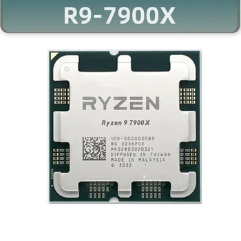Ryzen 9 7900X R9 7900X 4.7 GHz 12-Core 24-Sriegis CPU Procesorius 5NM L3=64M 100-000000589 Lizdas AM5 Be Ventiliatoriaus