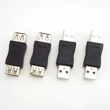 USB 2.0, A Tipo Moteris Female Jungtis Adapteris, USB Jungtis, Vyras į Male Kabelio ilgintuvas Keitiklis-Konverteris, skirtas PC Nešiojamas L19