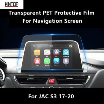Už JAC S3/JS3 17-20 Navigacijos Ekrano Skaidrus PET Apsauginė Plėvelė Anti-scratch Reikmenų Taisymas