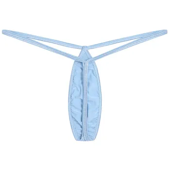 Vyrai Seksualus Bikini Trumpikės Super Mini Diržas Maža u G-String Tampri, T-atgal Apatiniai Kietas Slim Pusės apatinės Kelnės Erotika Skrynios